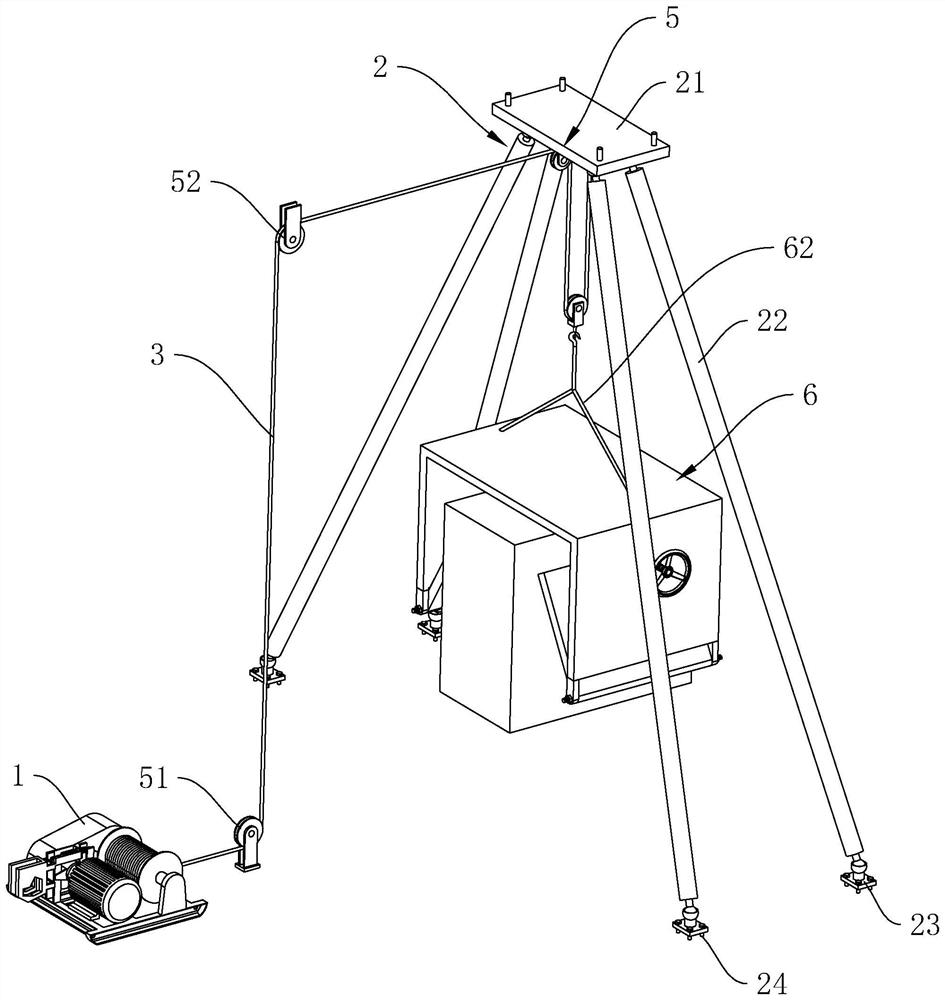 Bridge crane installation construction method