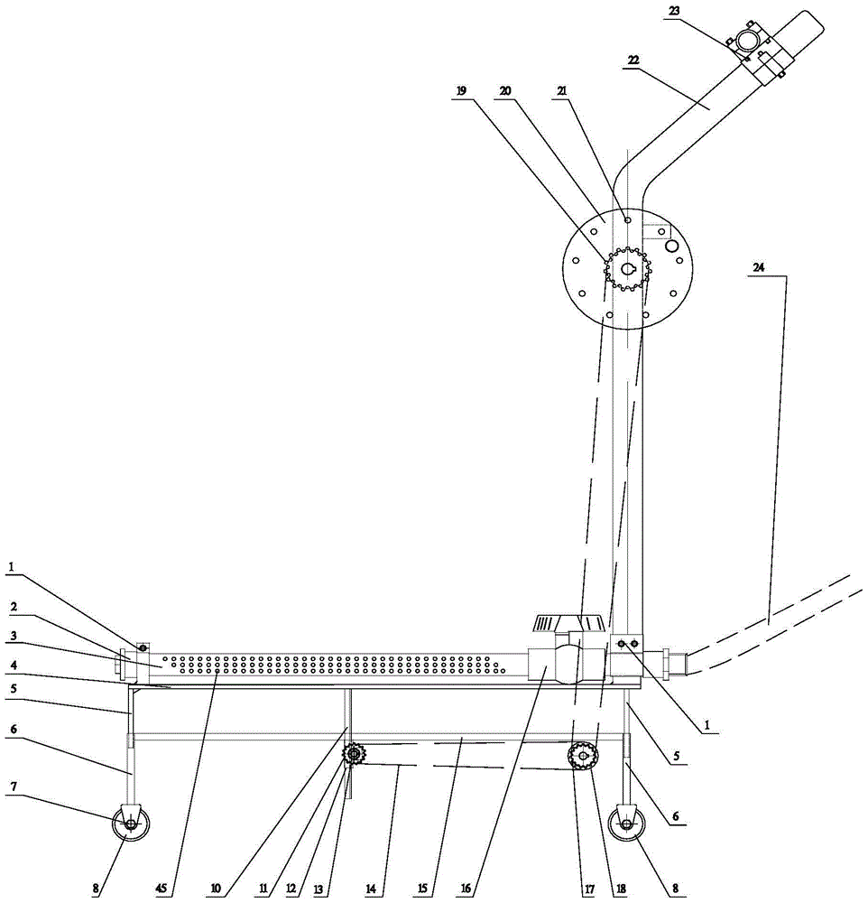 A hand-operated lifting seedling watering machine and watering control method
