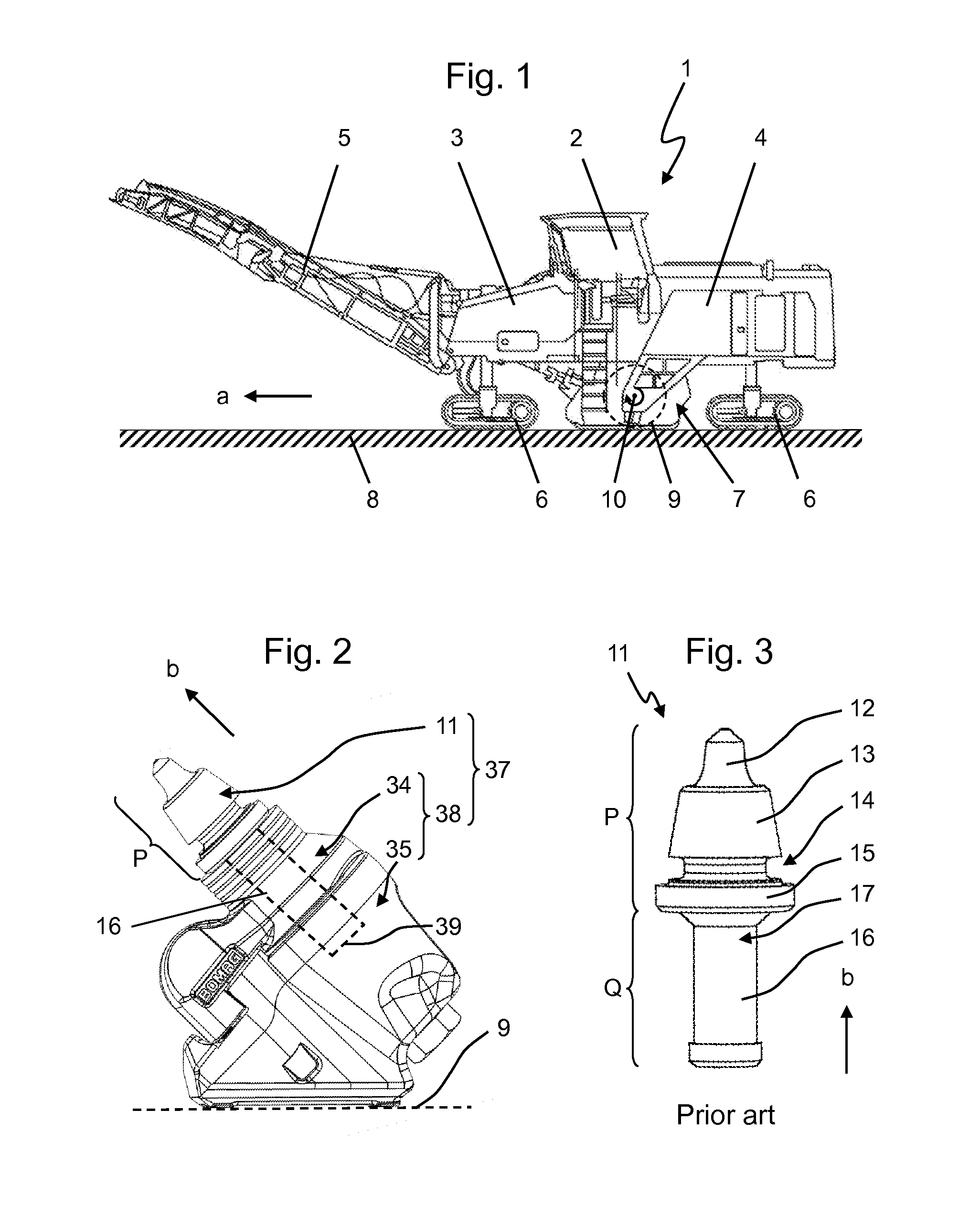 Chisel Device And Wear-Protected Chisel For Ground Milling Machines