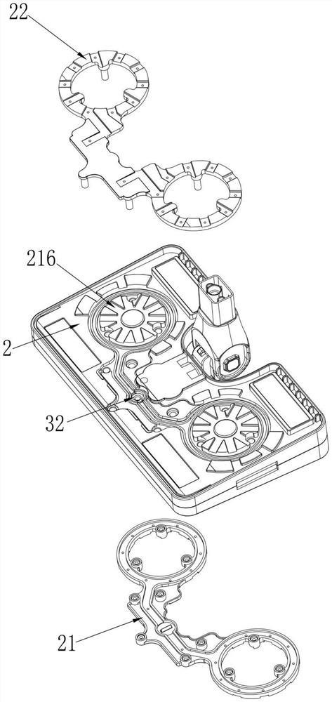 Double-sided steam cleaning mop