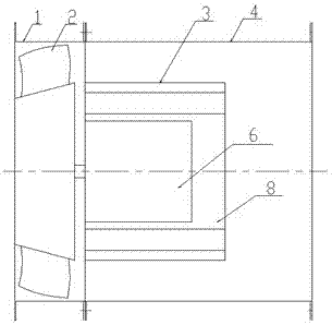 High-efficiency meridian-accelerated axial flow fan with casing