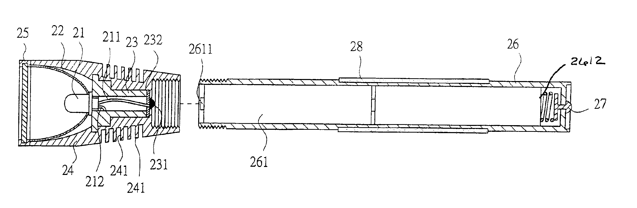 Flashlight with heat-dissipation device