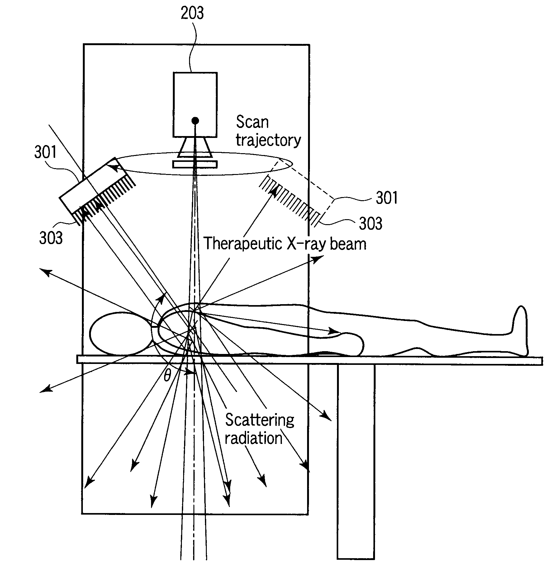 Radiotherapy support apparatus