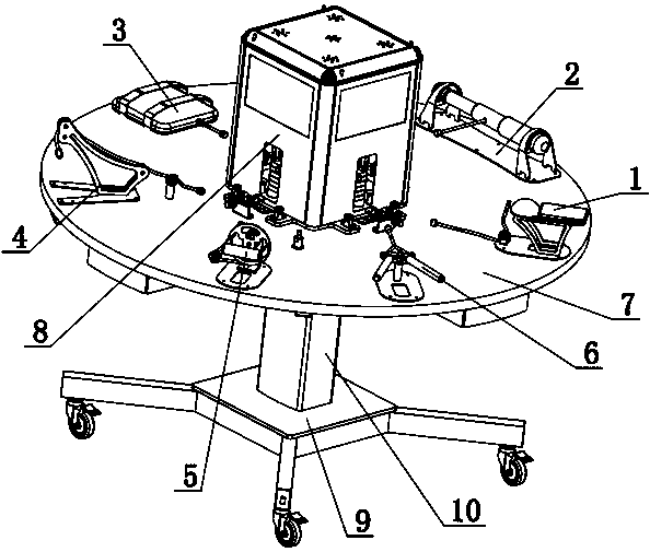 Training table for autokinetic hand movement