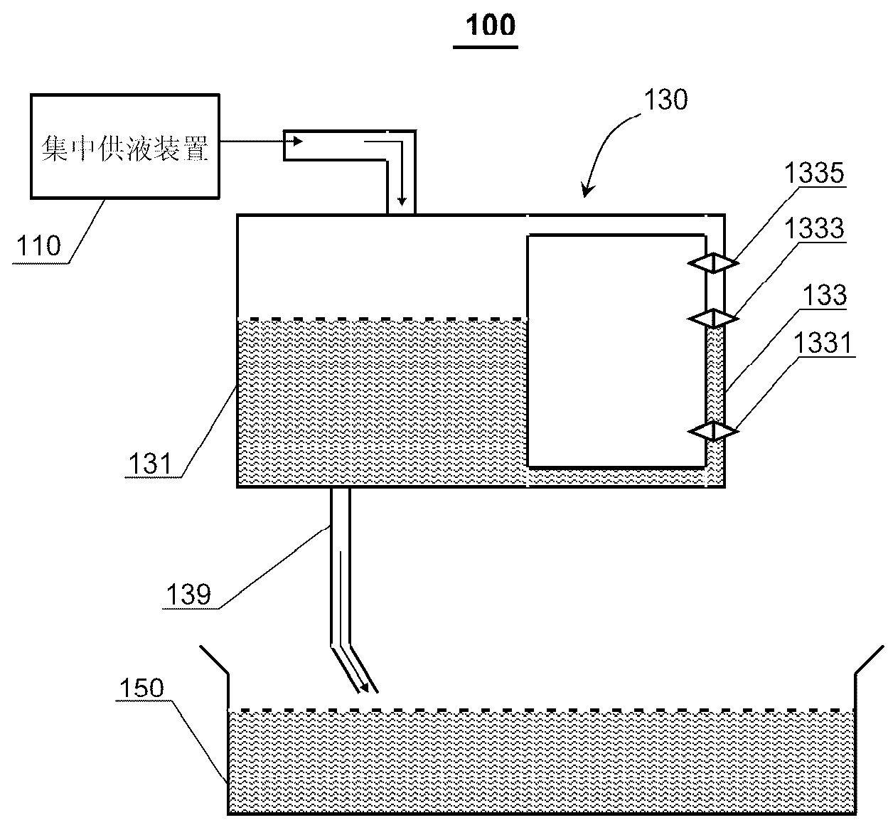 Fluid infusion apparatus and wet etching system of solar cell chip containing fluid infusion apparatus