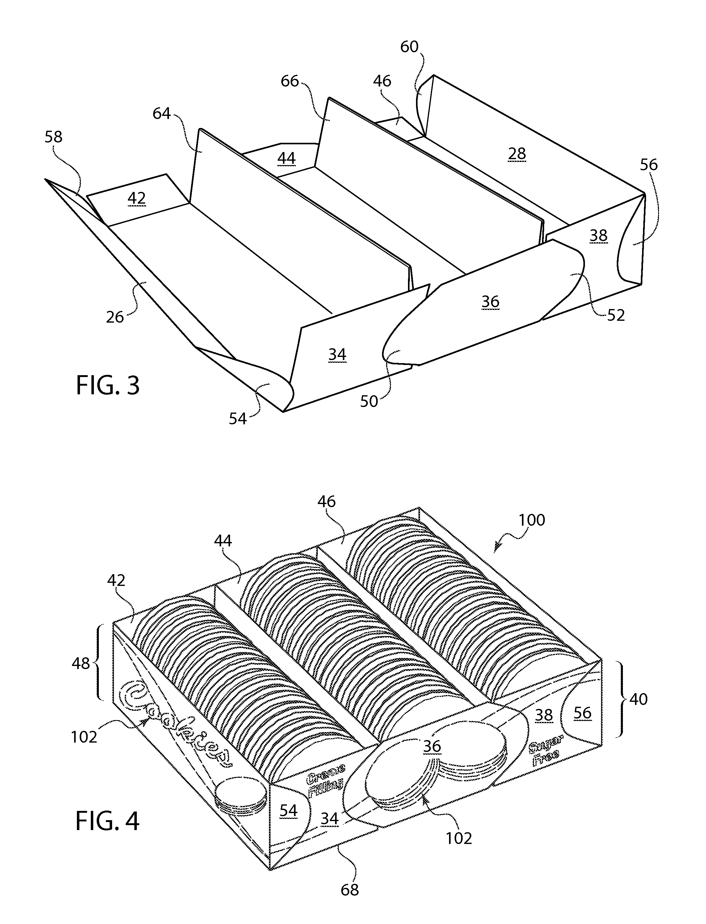 Foldable multi-row tray