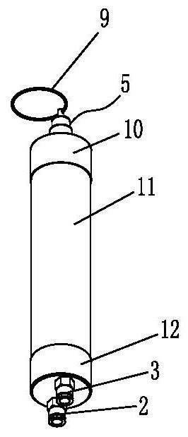 Latex bubble filtering device and latex supply system