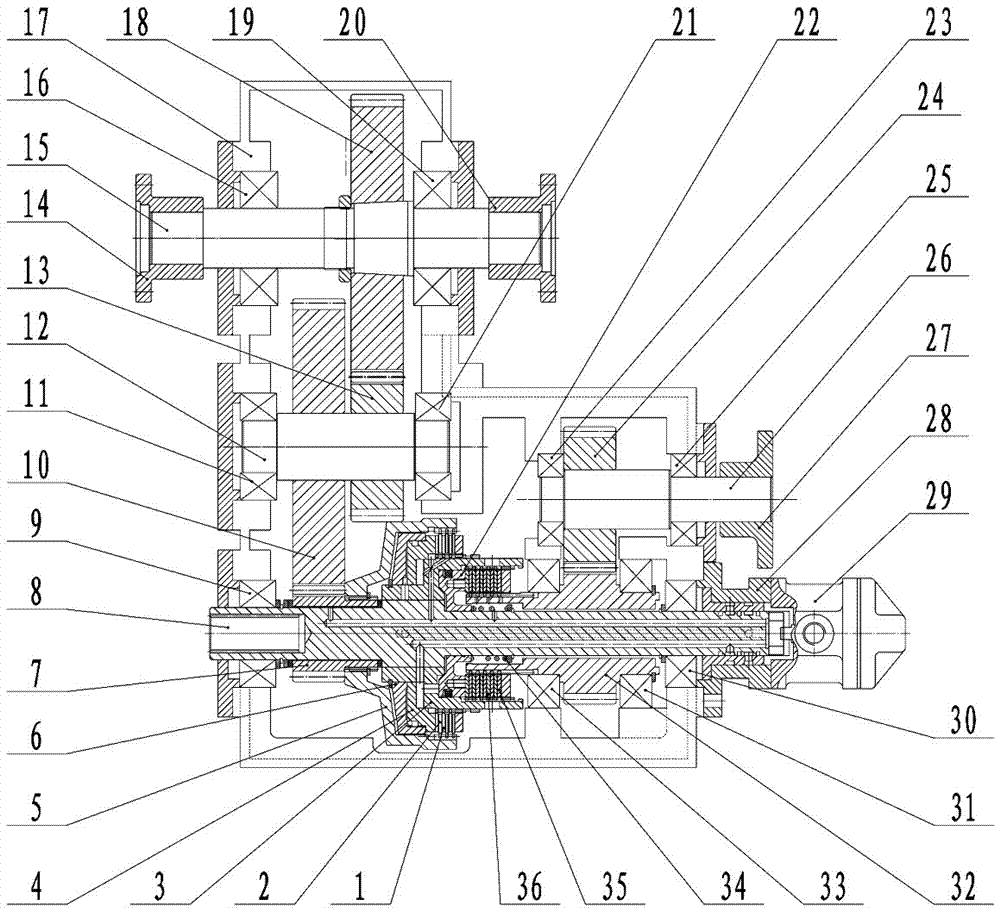 Hydraulic multi-end output transfer case