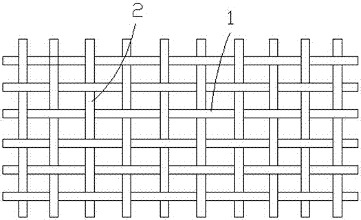 Biaxial tension-compression test piece with matrix fiber bundle and preparation method thereof