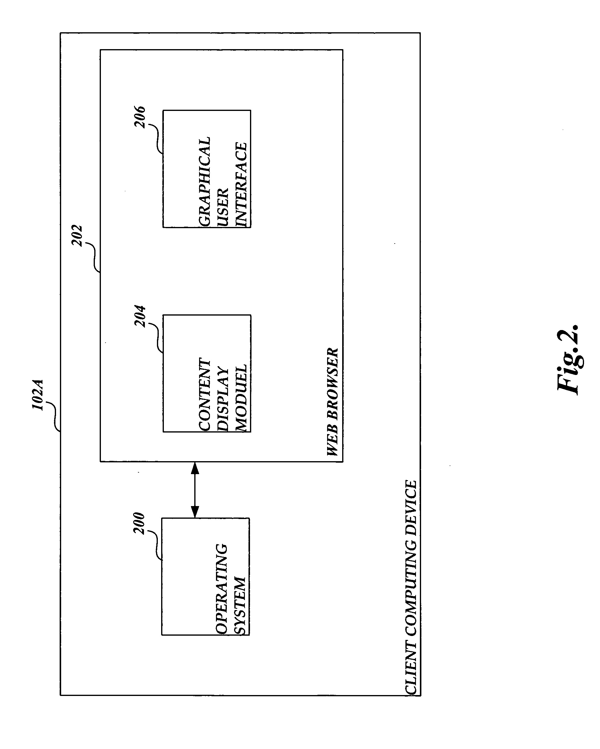 System and method of displaying content on small screen computing devices
