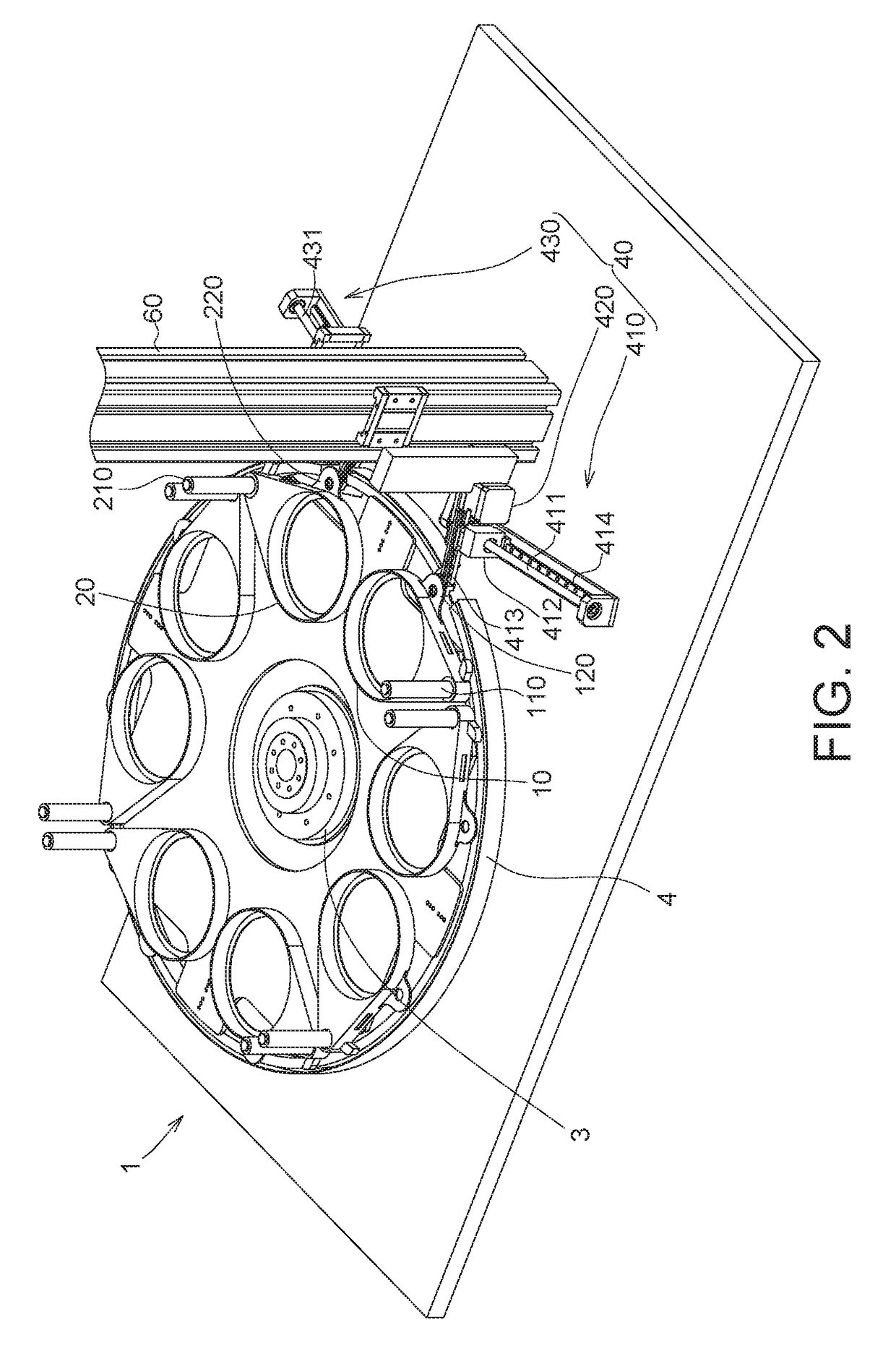 Opening and closing device of rotating cage type jukebox disc tray