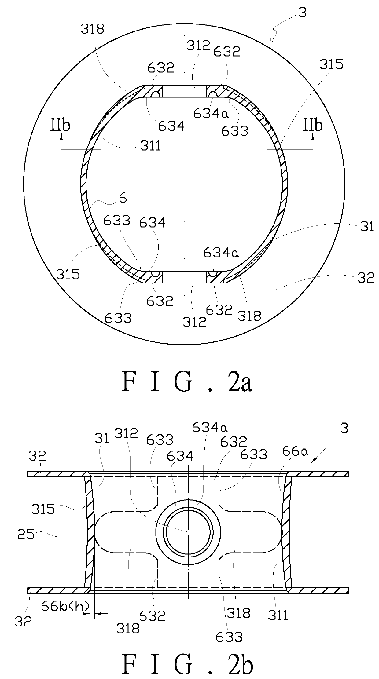 Fluoroplastic butterfly valve structure