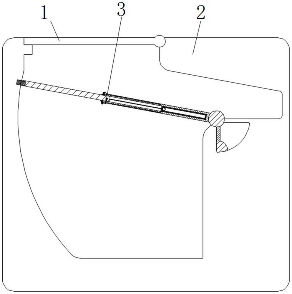 Household collecting device for dividing light and heavy substances