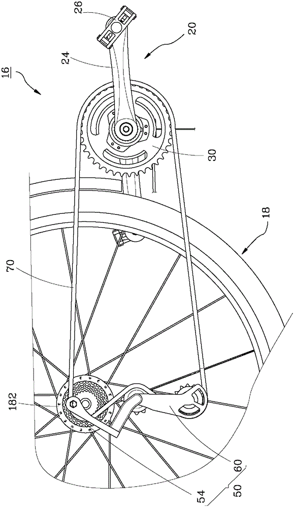 External speed change mechanism of electric bicycle