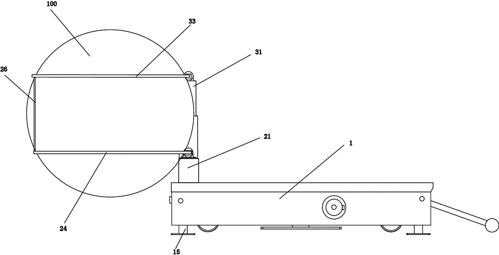 An industrial transport robot