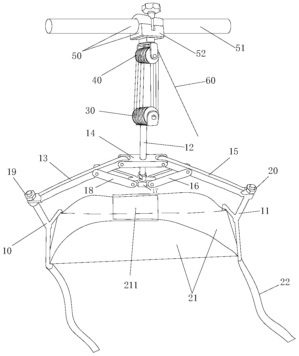 Adjustable thoracolumbar vertebral fracture reduction recovery three-dimensional retractor