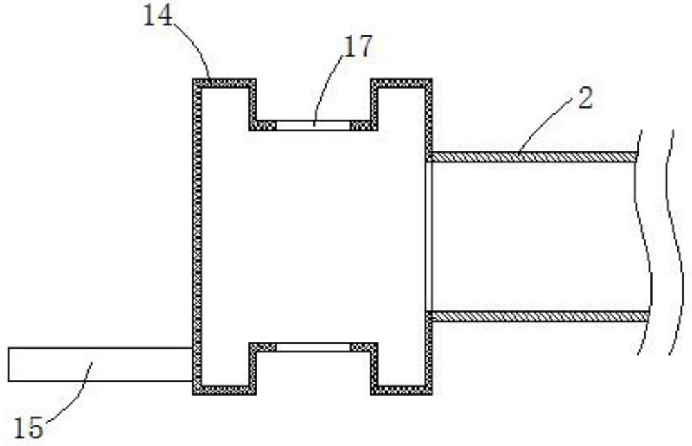 Cleaning anticorrosion device for inner wall of oil pipeline