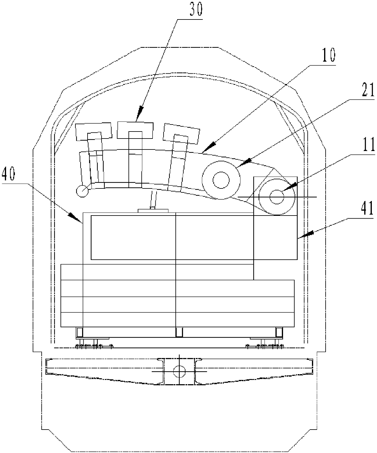 Tunnel lining state detection device