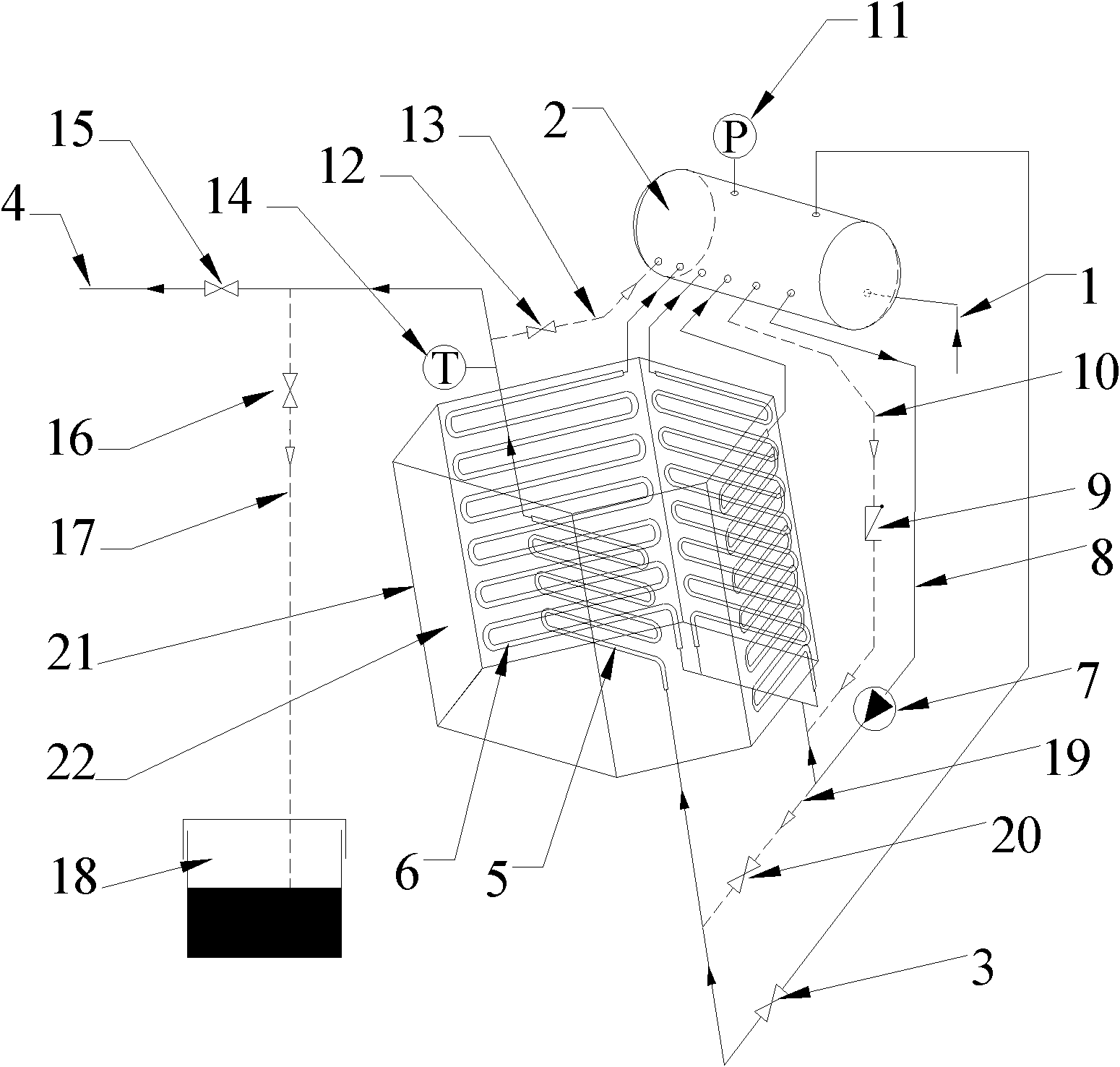 Starting and operating protection system of solar cavity type heat absorber
