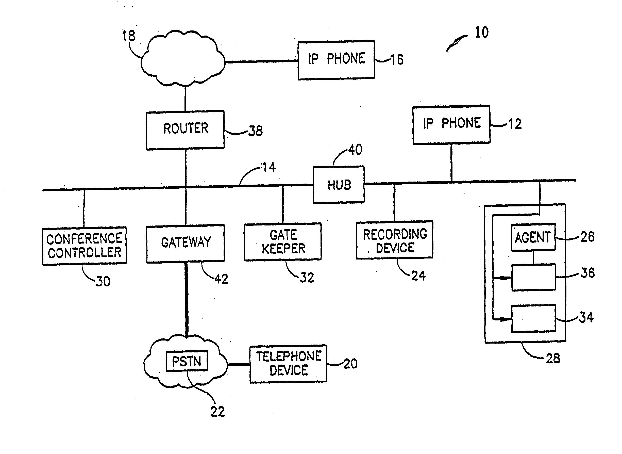 Method for forwarding and storing session packets according to preset and /or dynamic rules
