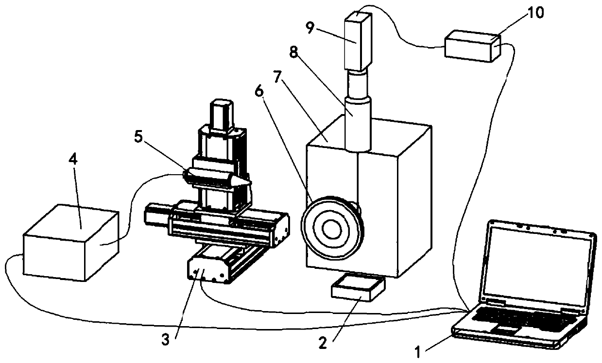 Laser trimming forming grinding wheel device and dressing method based on visual detection