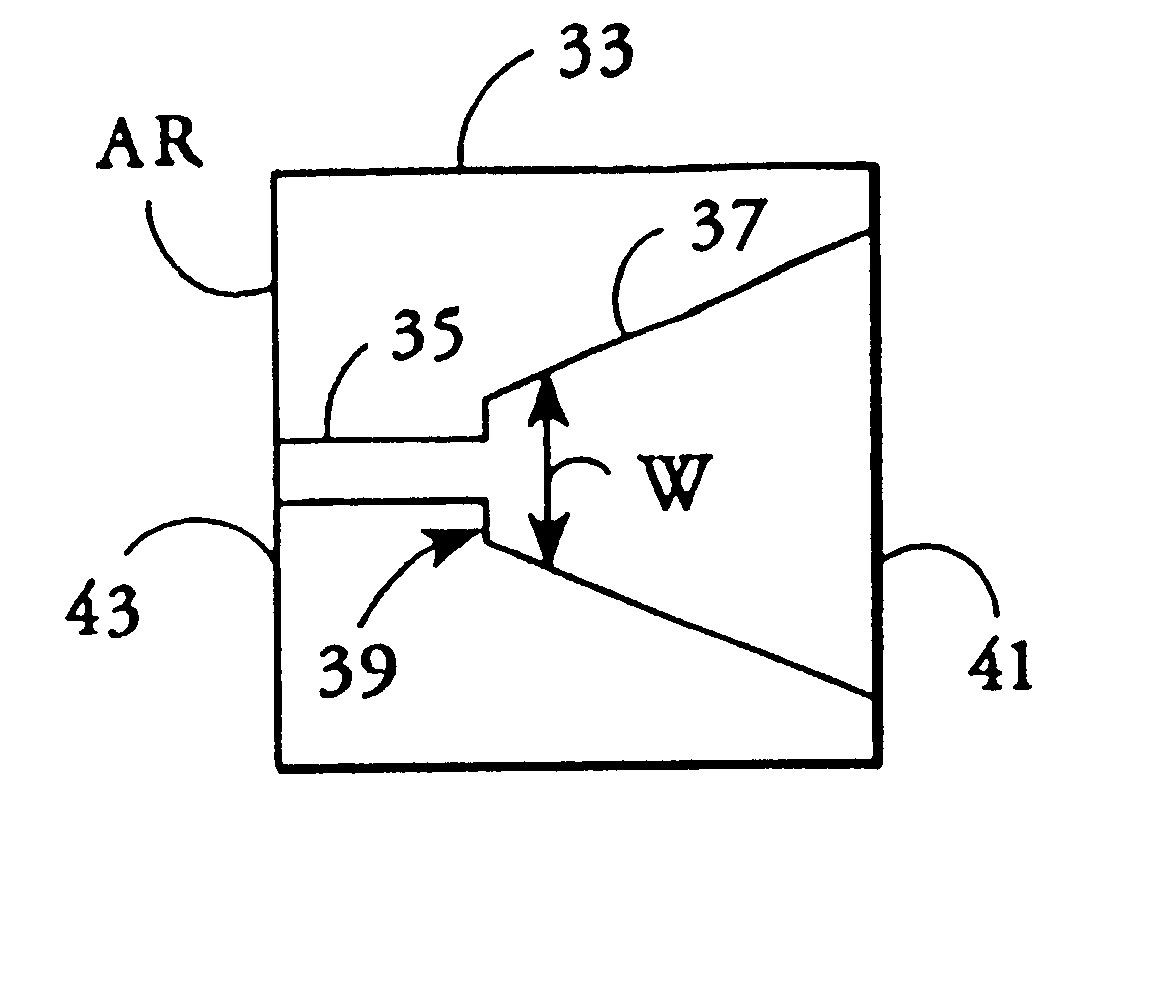 Semiconductor laser with integral spatial mode filter