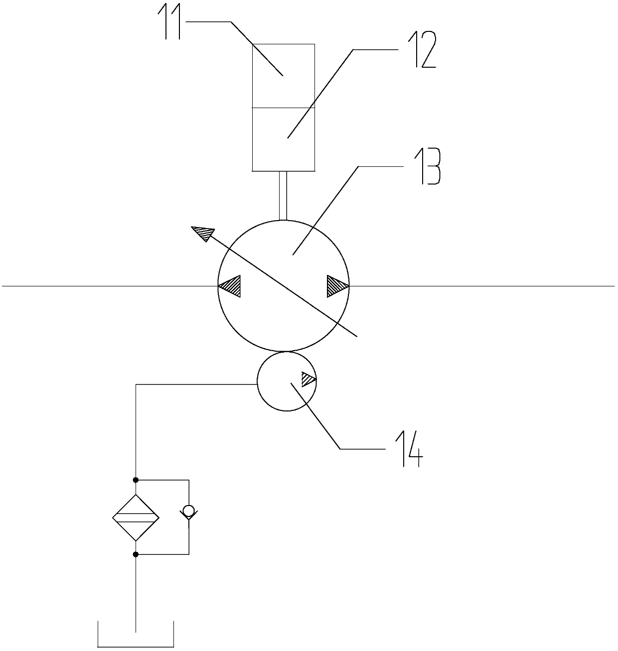 New energy tensioner and working method thereof