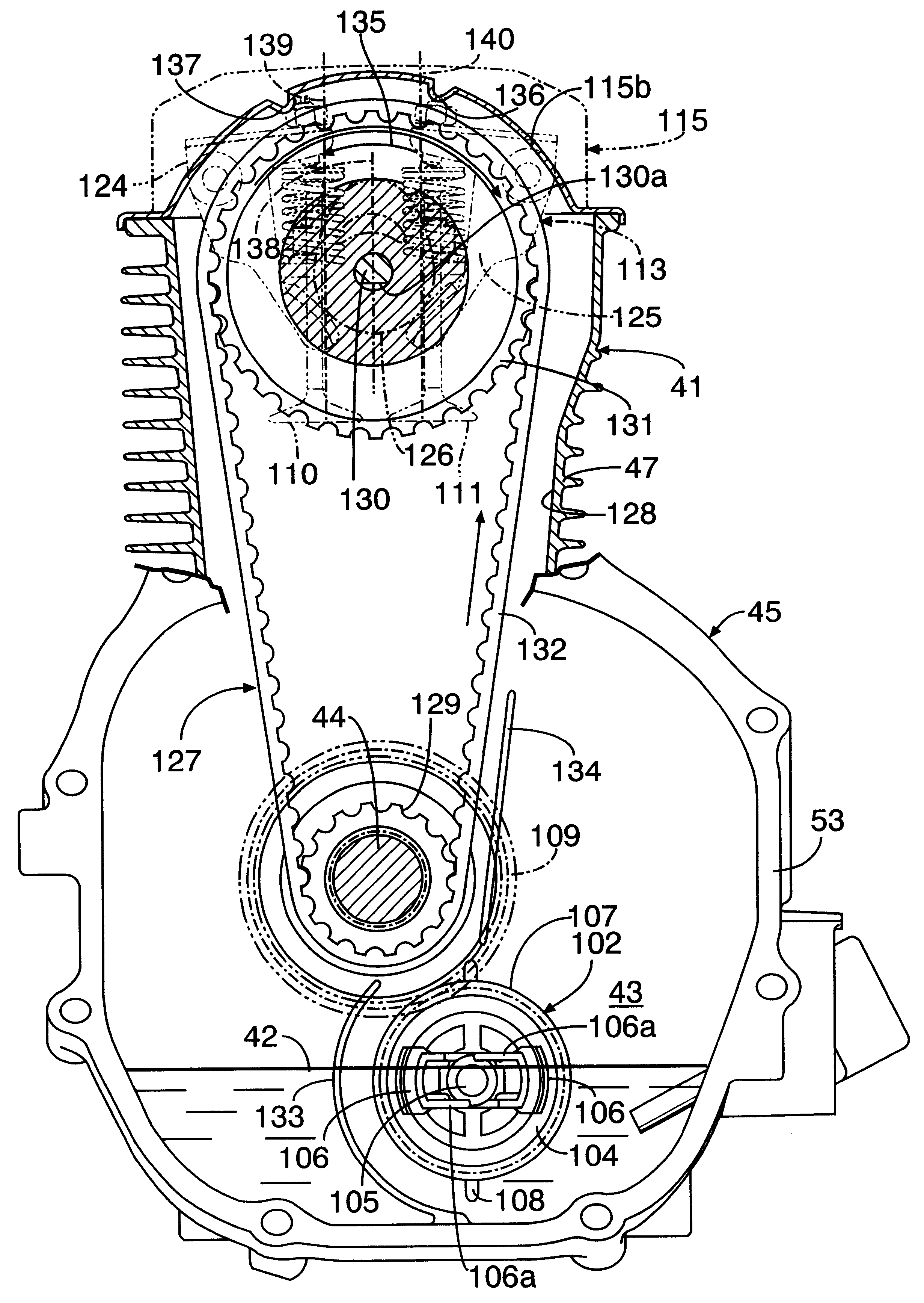 Lubrication structure in OHC engine