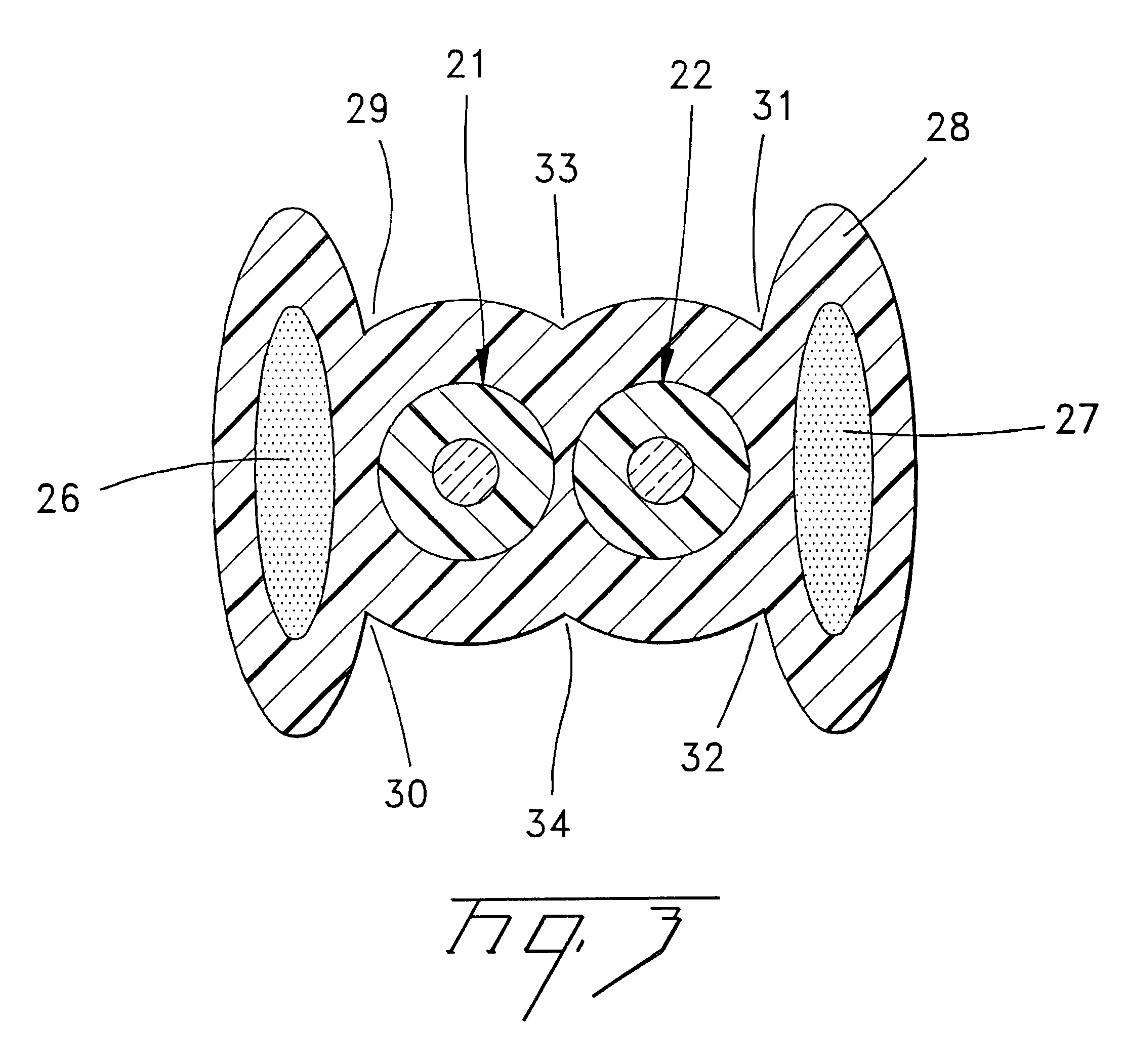 Optical cables with flexible strength sections