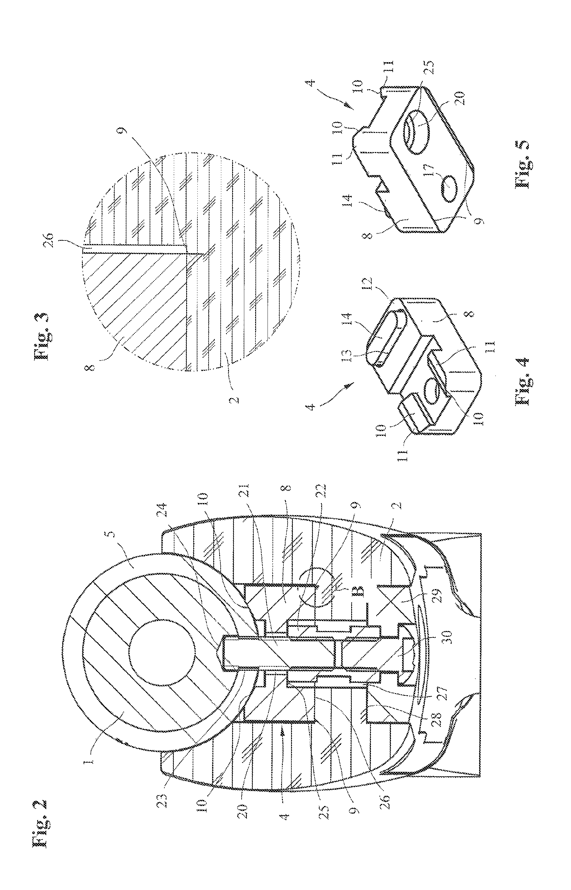 Mechanism for bedding a receiver frame and/or a barrel in a stock of a firearm
