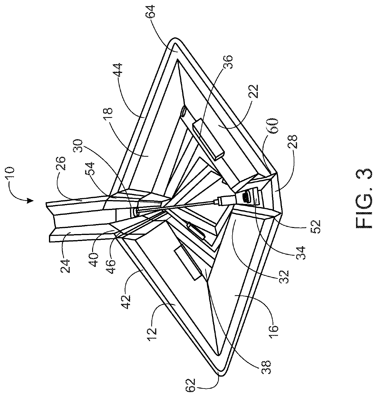 Apparatus and system for dynamic environmentally actuated ceiling baffle and methods thereof