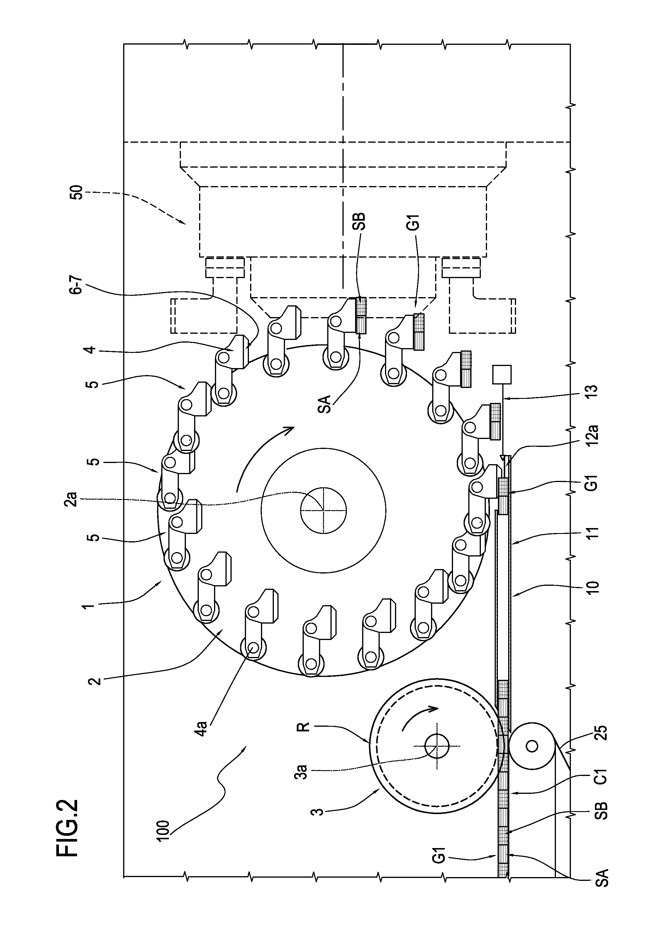 Machine and method for manufacturing composite filters