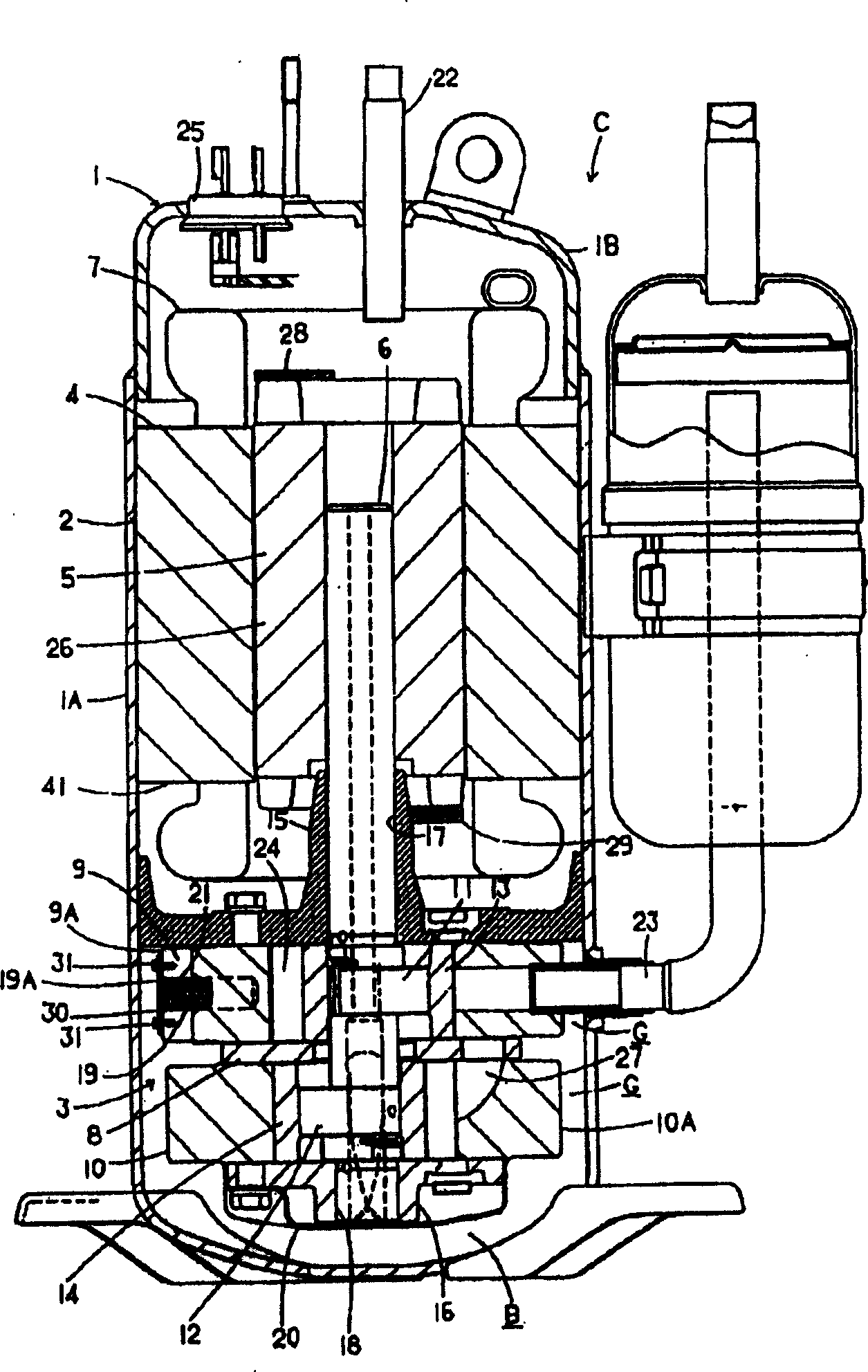 Multi-cylinder rotary compressor