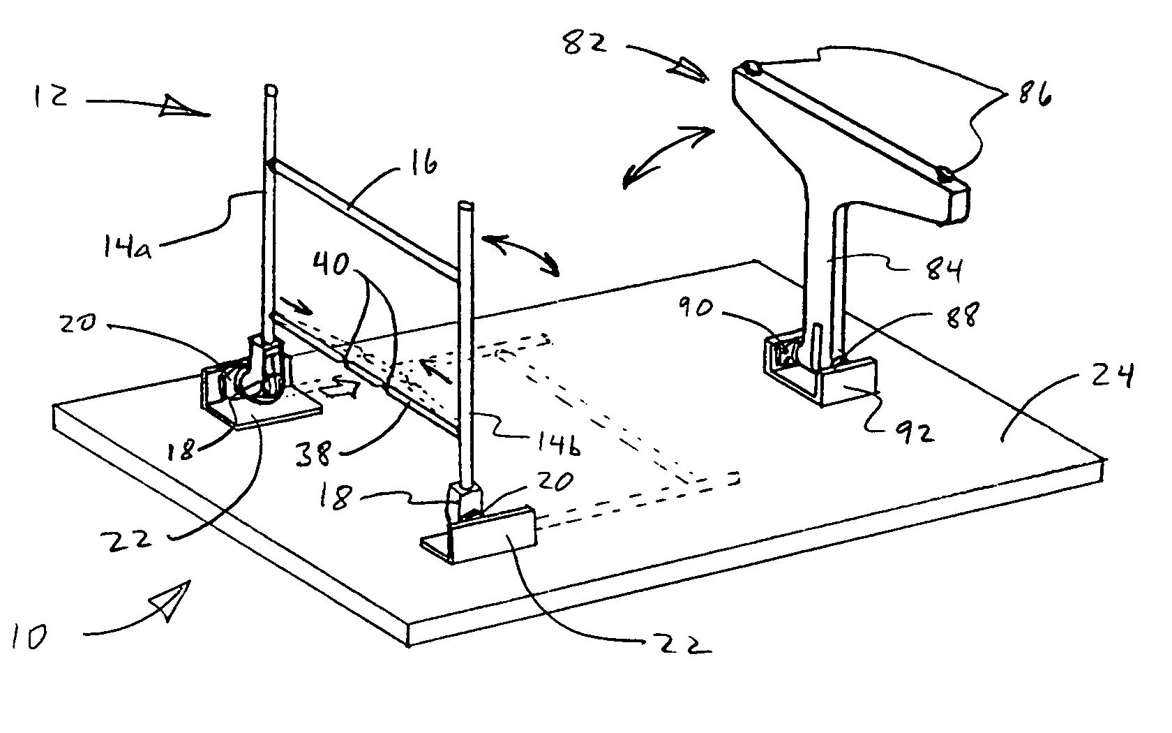 Locking mechanism for folding legs
