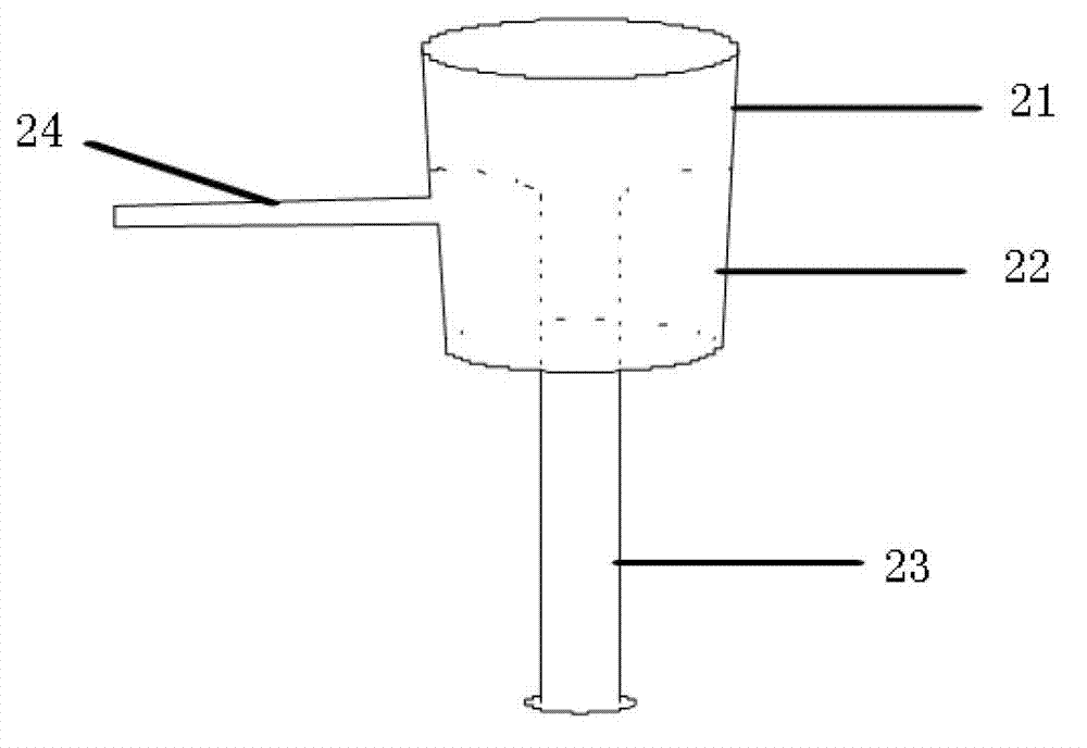 Constant-pressure inner loop acidification blowing absorption device