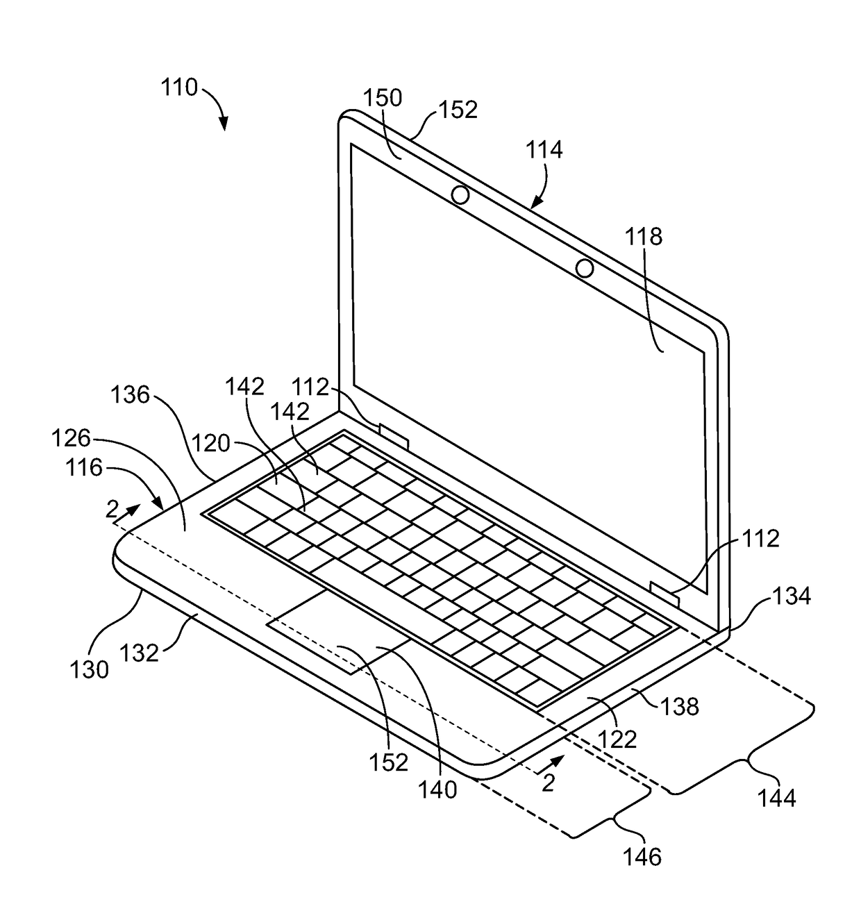 Electronic device with touchpad display