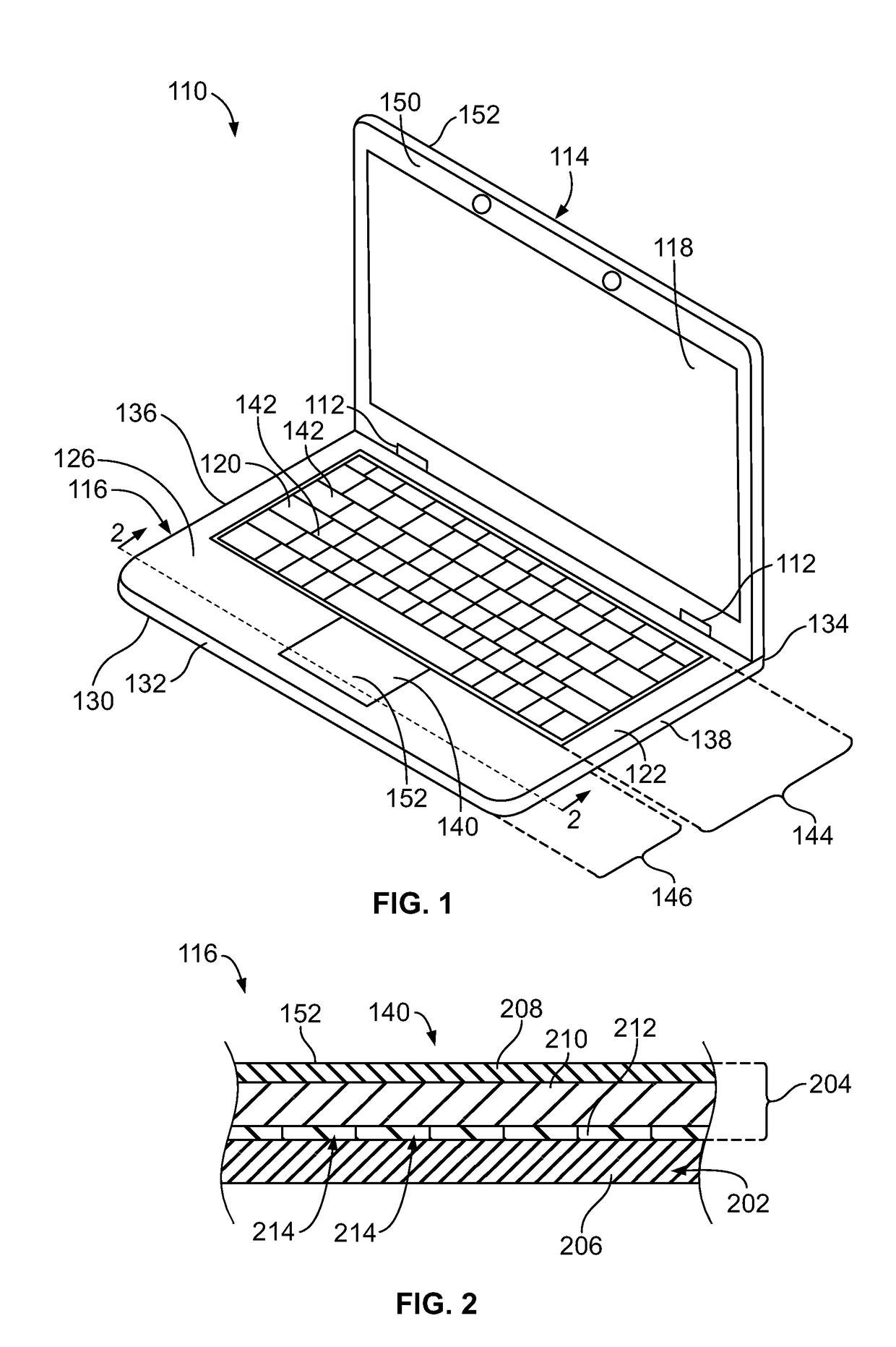 Electronic device with touchpad display