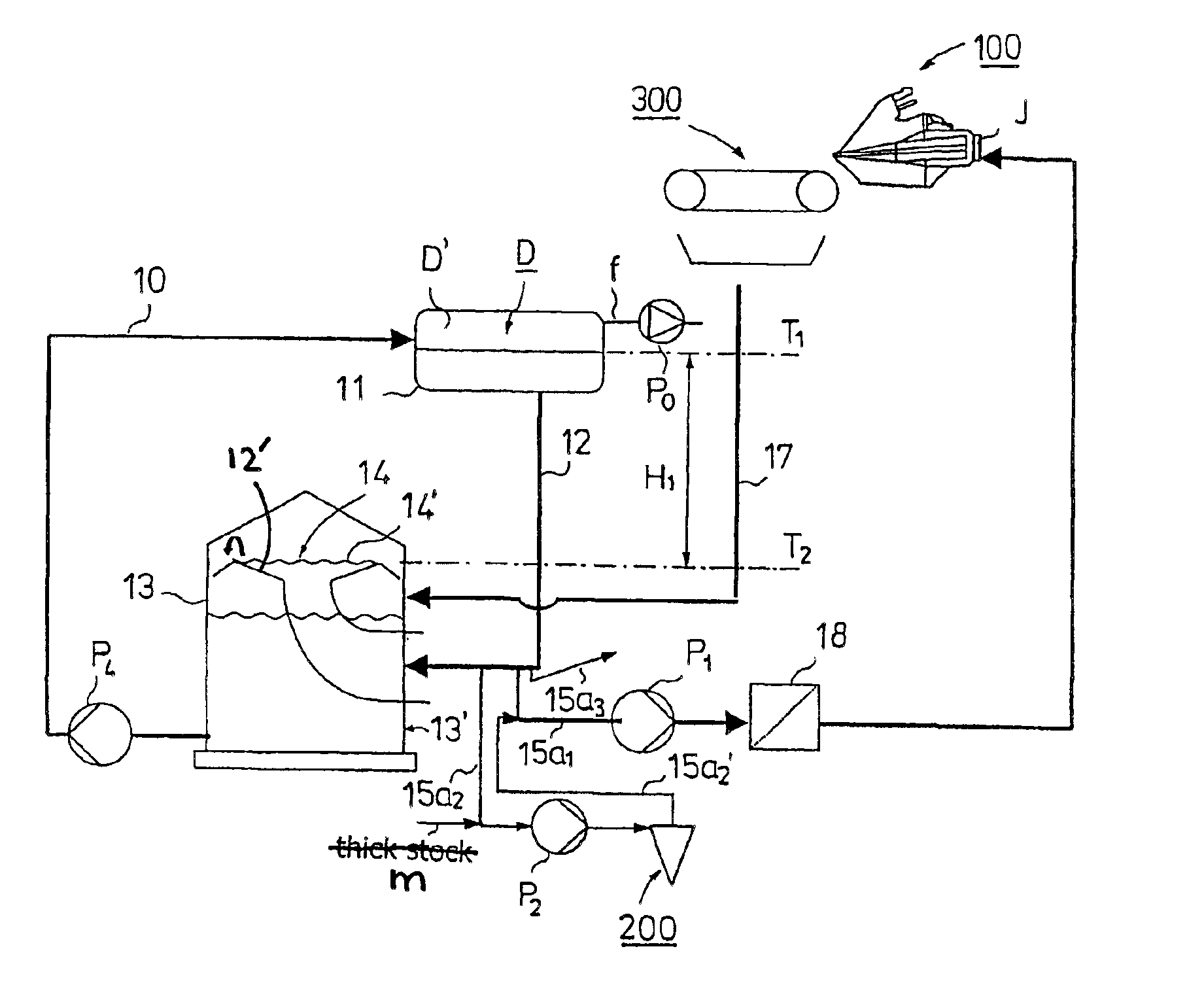 Apparatus for passing stock into a headbox of a paper machine or equivalent
