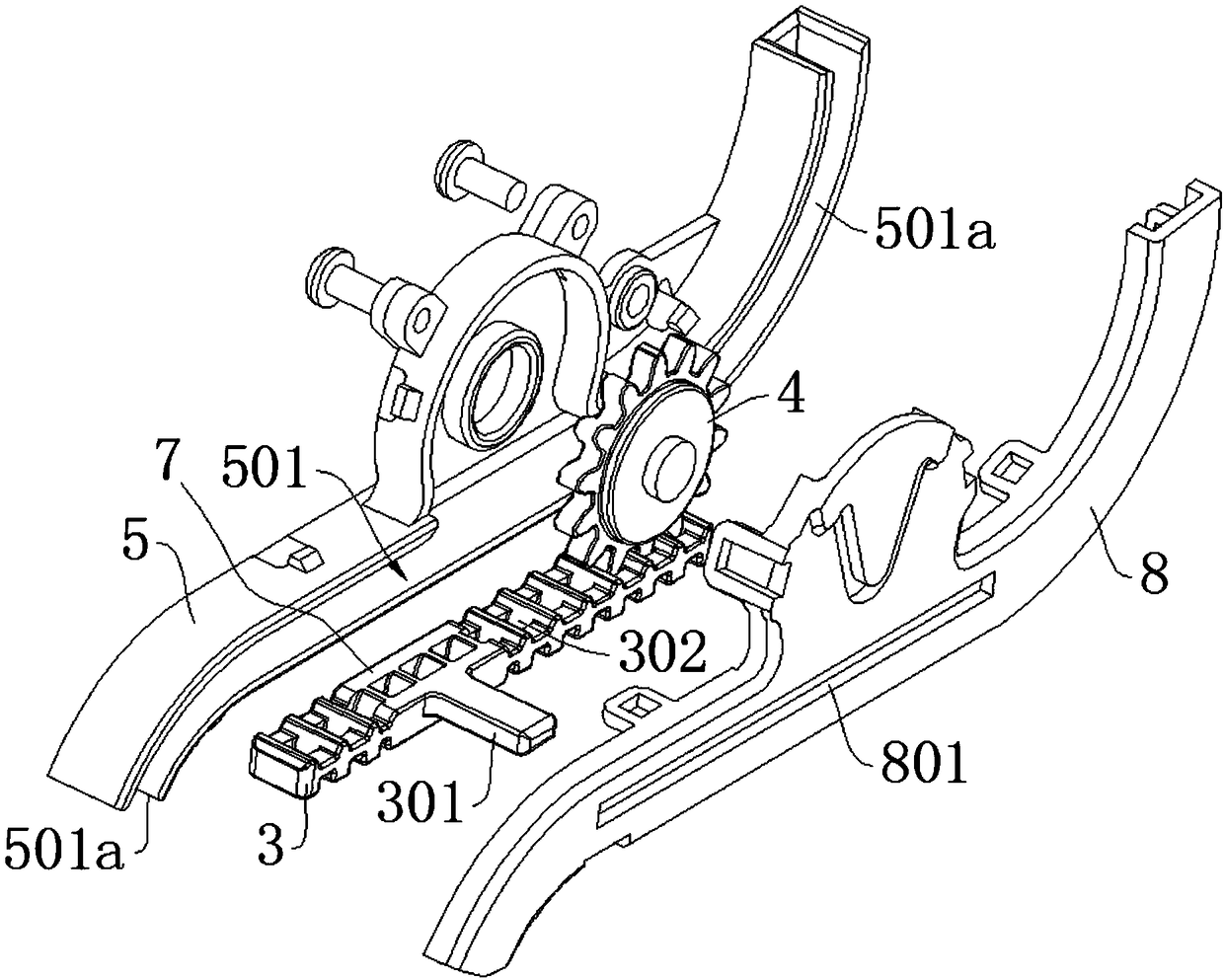 Gear-shifting driving device