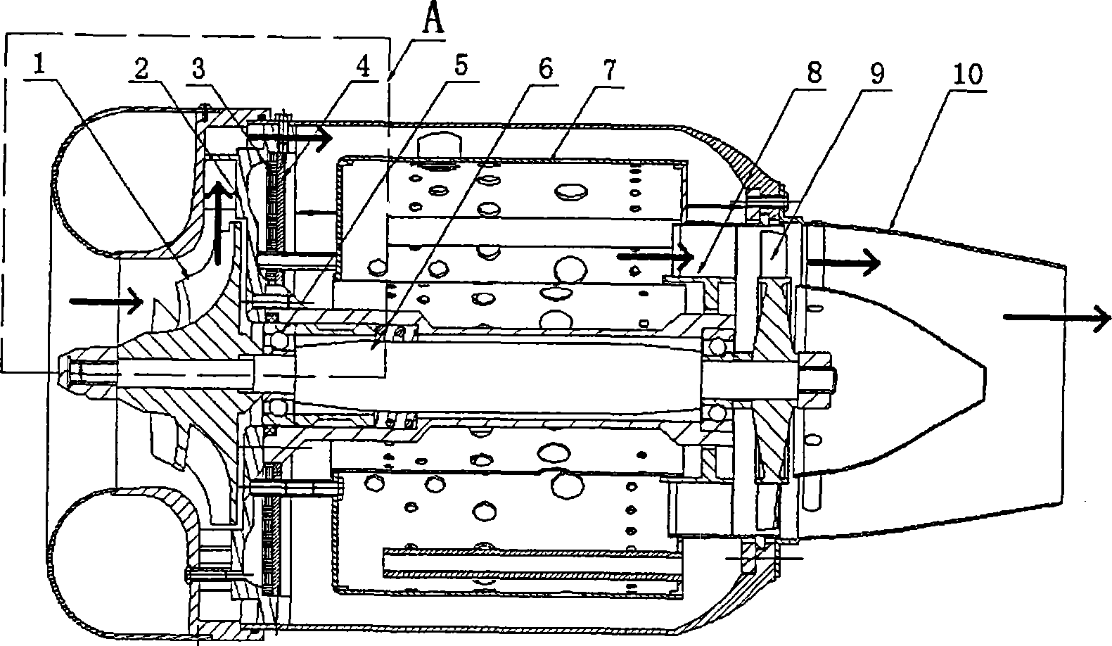 Minitype compressor heat insulation type stator wheel disk