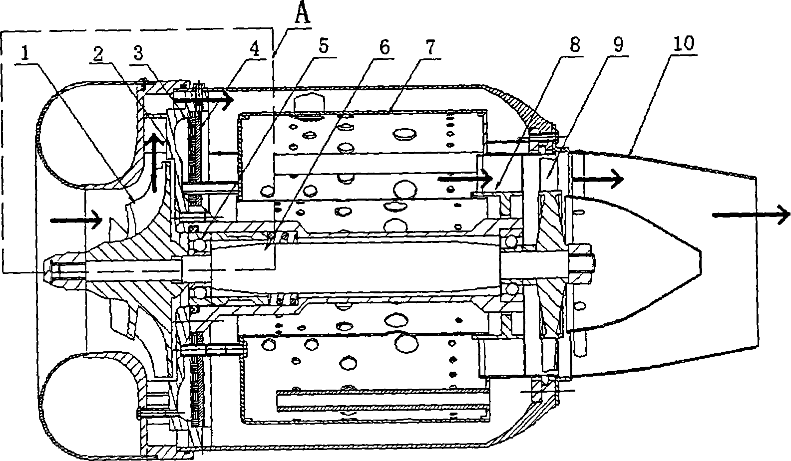 Minitype compressor heat insulation type stator wheel disk