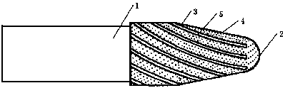 A kind of diamond grinding head and its preparation process