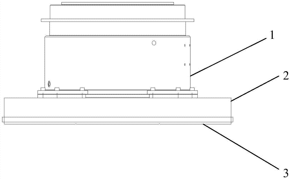 Sliding plate installation positioning device and jacking-pushing system for large-scale component