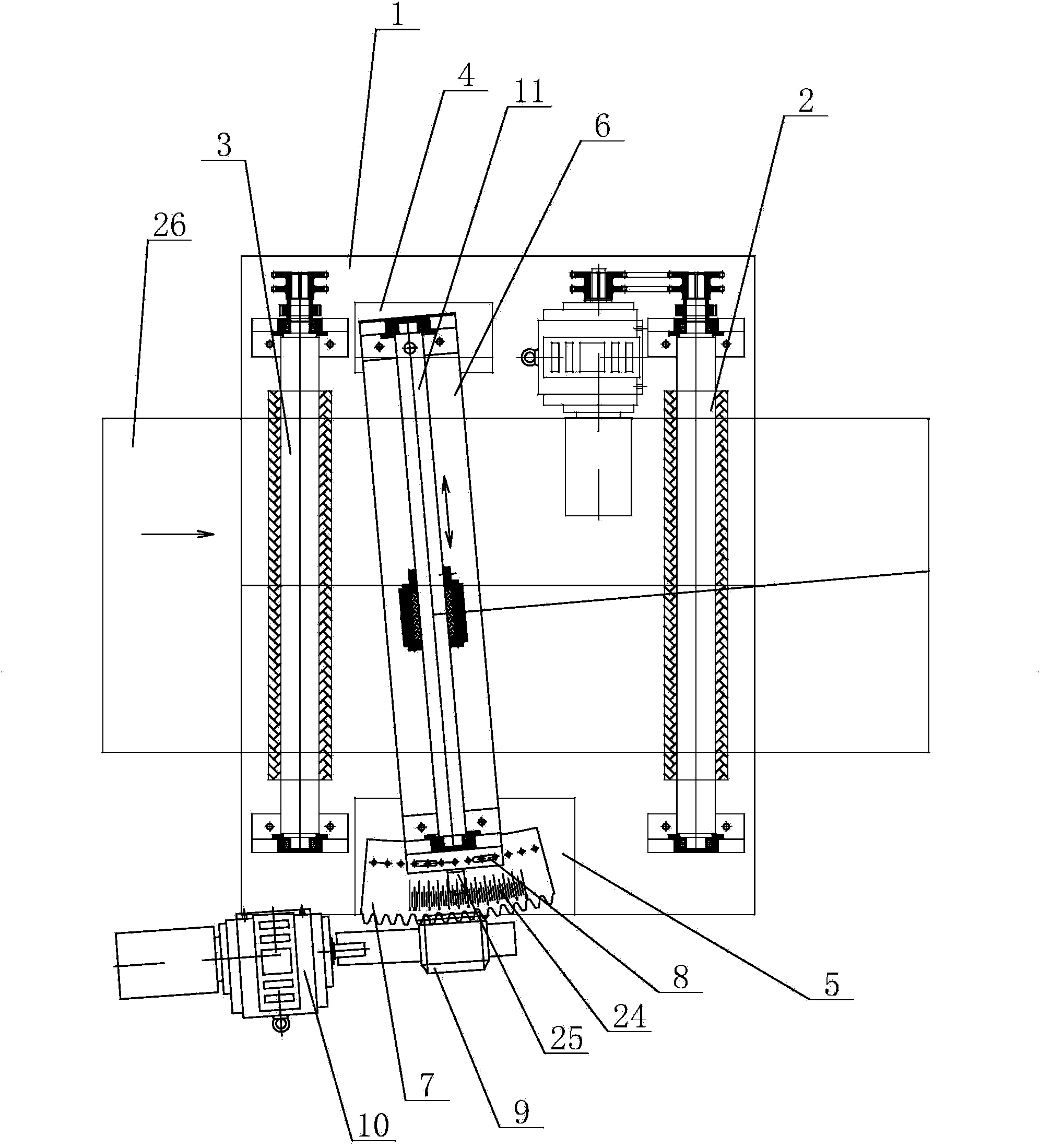 Automatic division slitting mechanism