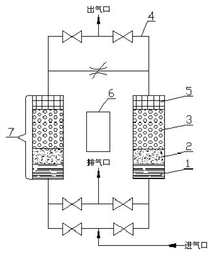 Control method of heat-absorption-free regenerative type compressed air dryer