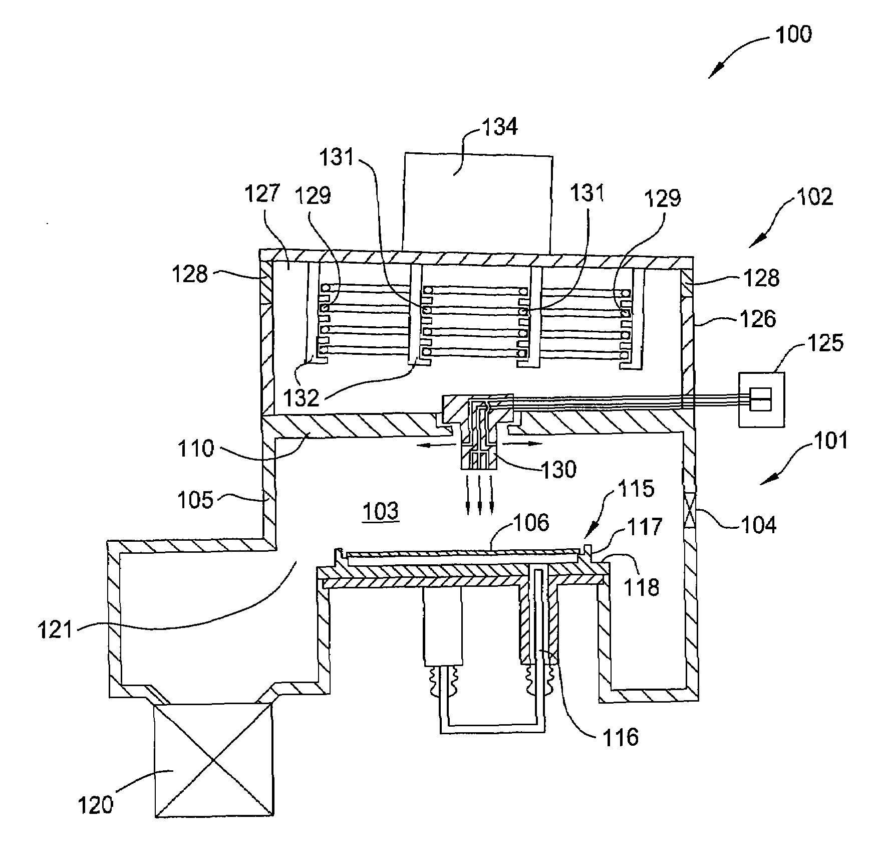 Apparatus and method for processing a substrate using inductively coupled plasma technology