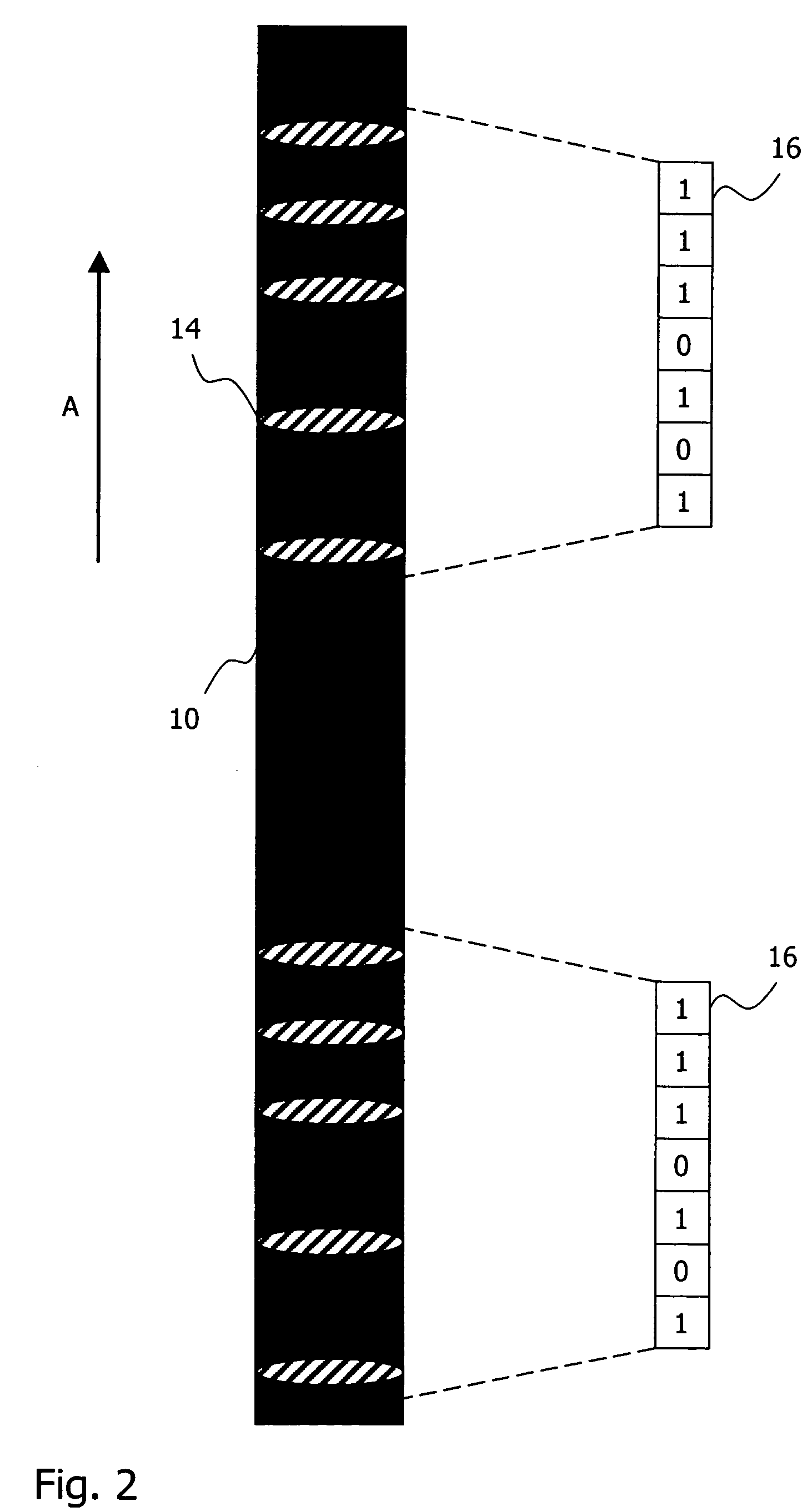 Marking of a data medium material for information intended for reproduction