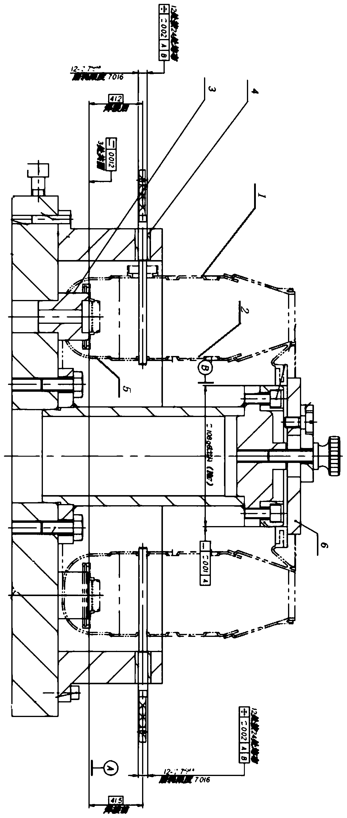 Vacuum electron beam welding deformation control method and device for aero-engine flame tube