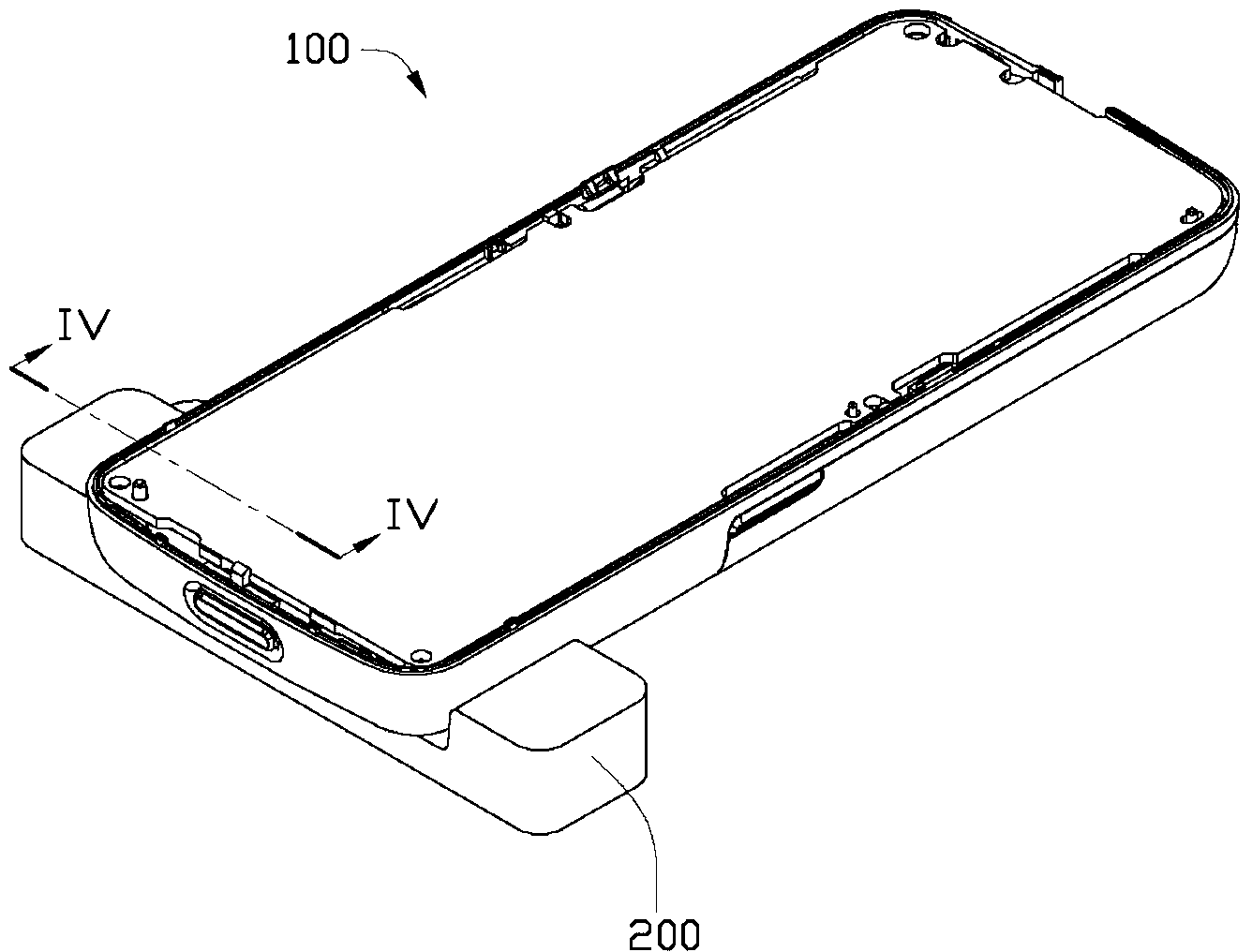 Wireless charging type portable type electronic device and matched charging device