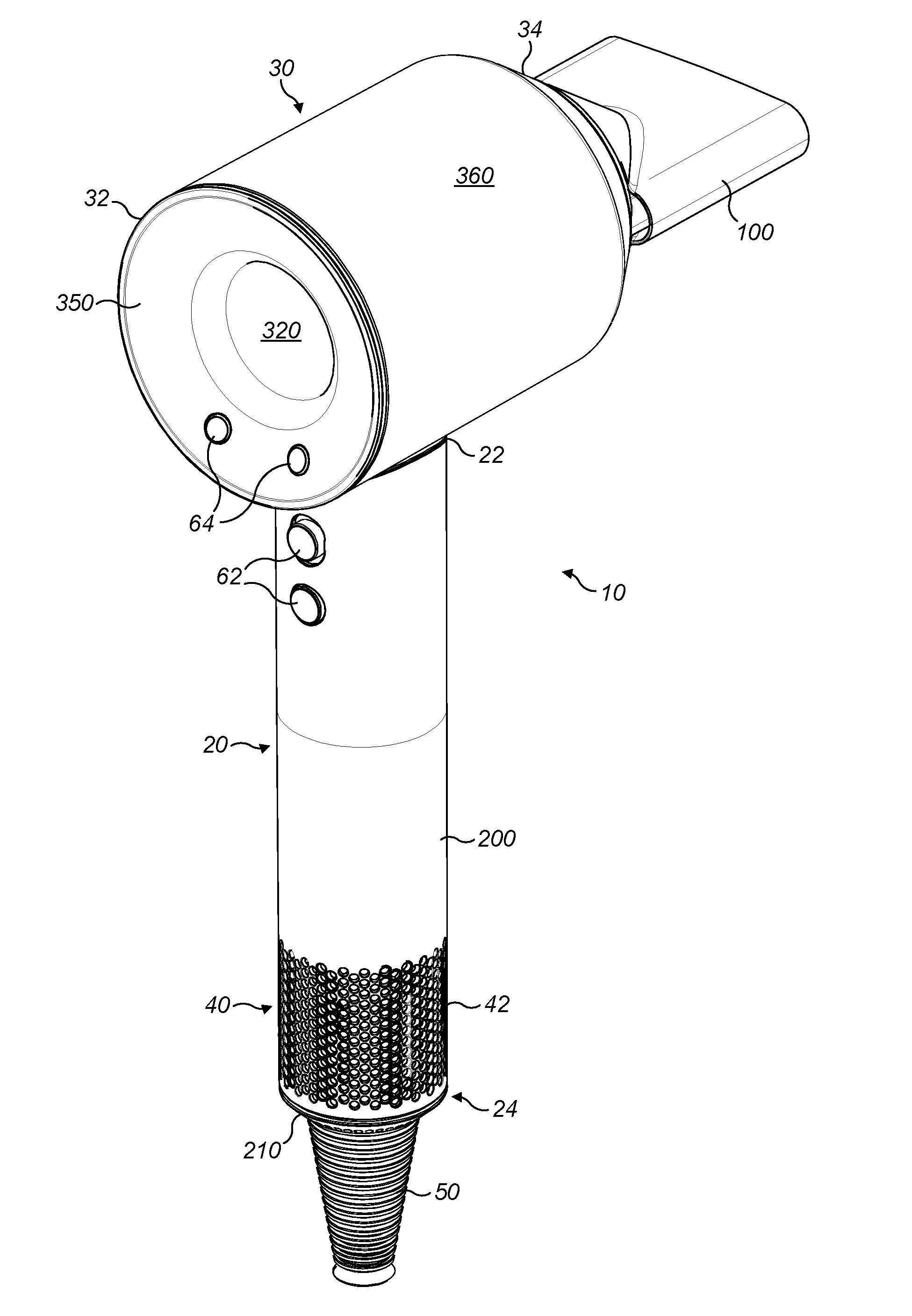 Attachment for a hand held appliance
